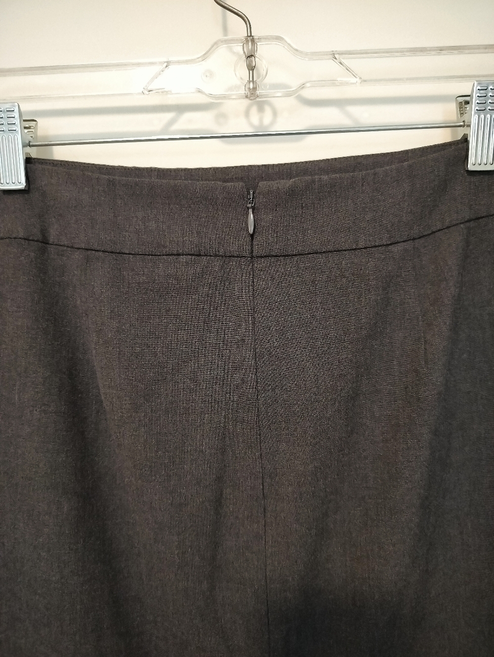 Ann Taylor Women's 12 Charcoal Pencil Skirt with Beaded Accents - Picture 3 of 7